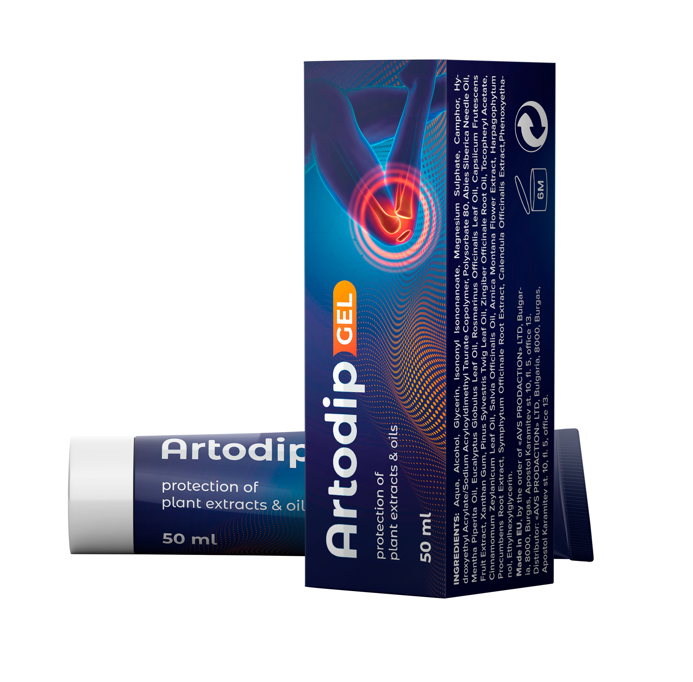 Artodip Gel – Verpackung mit Tube